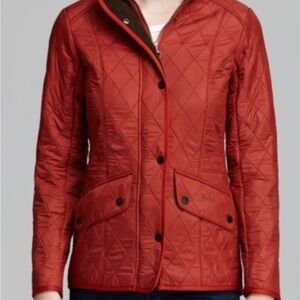 Barbour Women's Quilted Utility Jacket in Deep Red